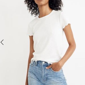 Madewell Baby Tee / Ivory / Small / Never Worn